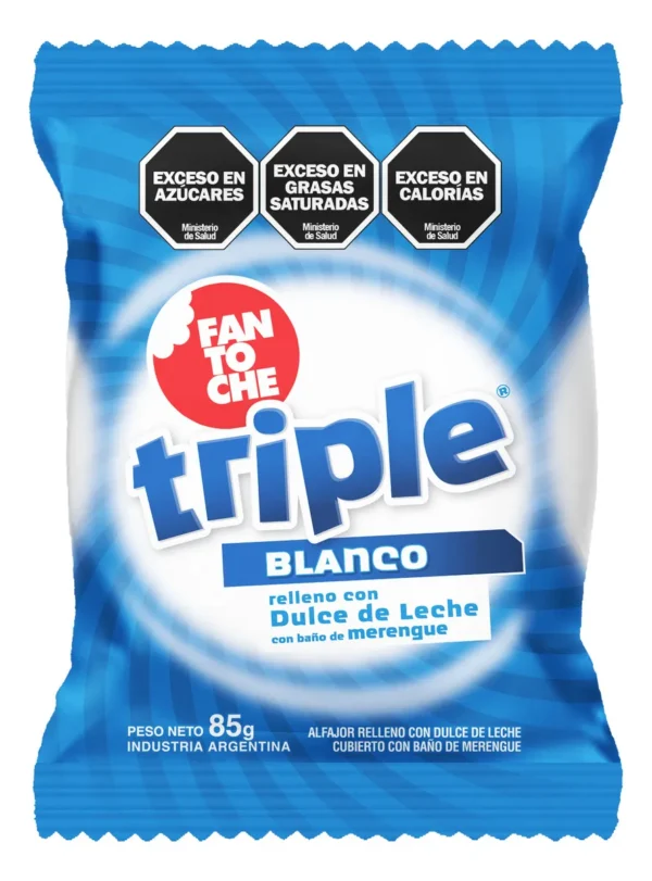 ALFAJOR FANTOCHE TRIPLE BLANCO 85GR