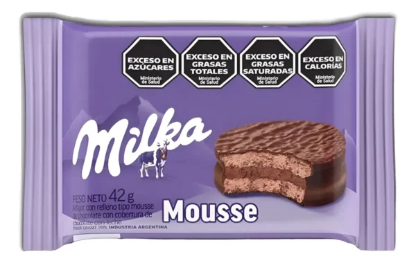 ALFAJOR MILKA MOUSSE NEGRO