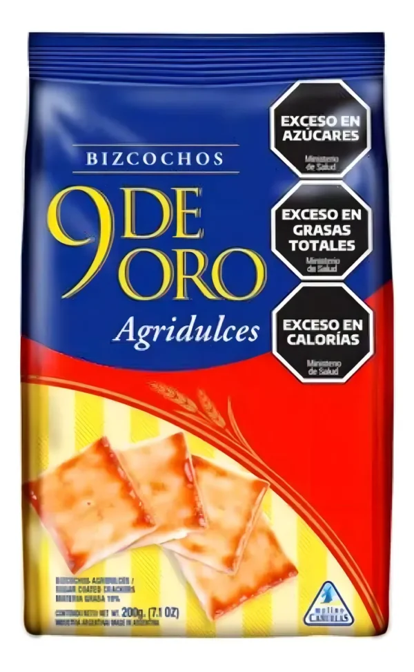 BIZCOCHOS 9 DE ORO AGRIDULCES 200GR