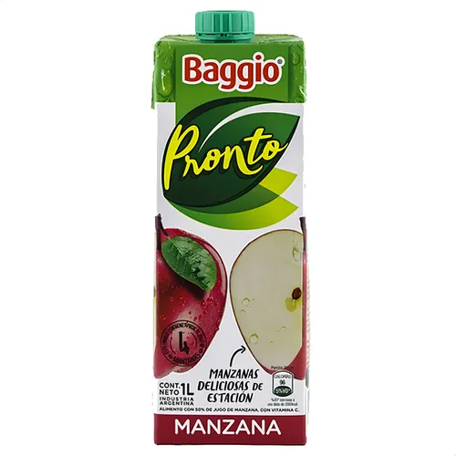 JUGO BAGGIO MANZANA 1LT
