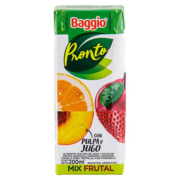 JUGO BAGGIO MIX FRUTAL 200ML