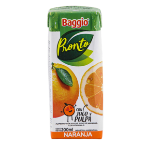 JUGO BAGGIO NARANJA 200ML
