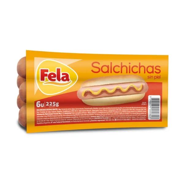 SALCHICHAS FELA X 6 UND.